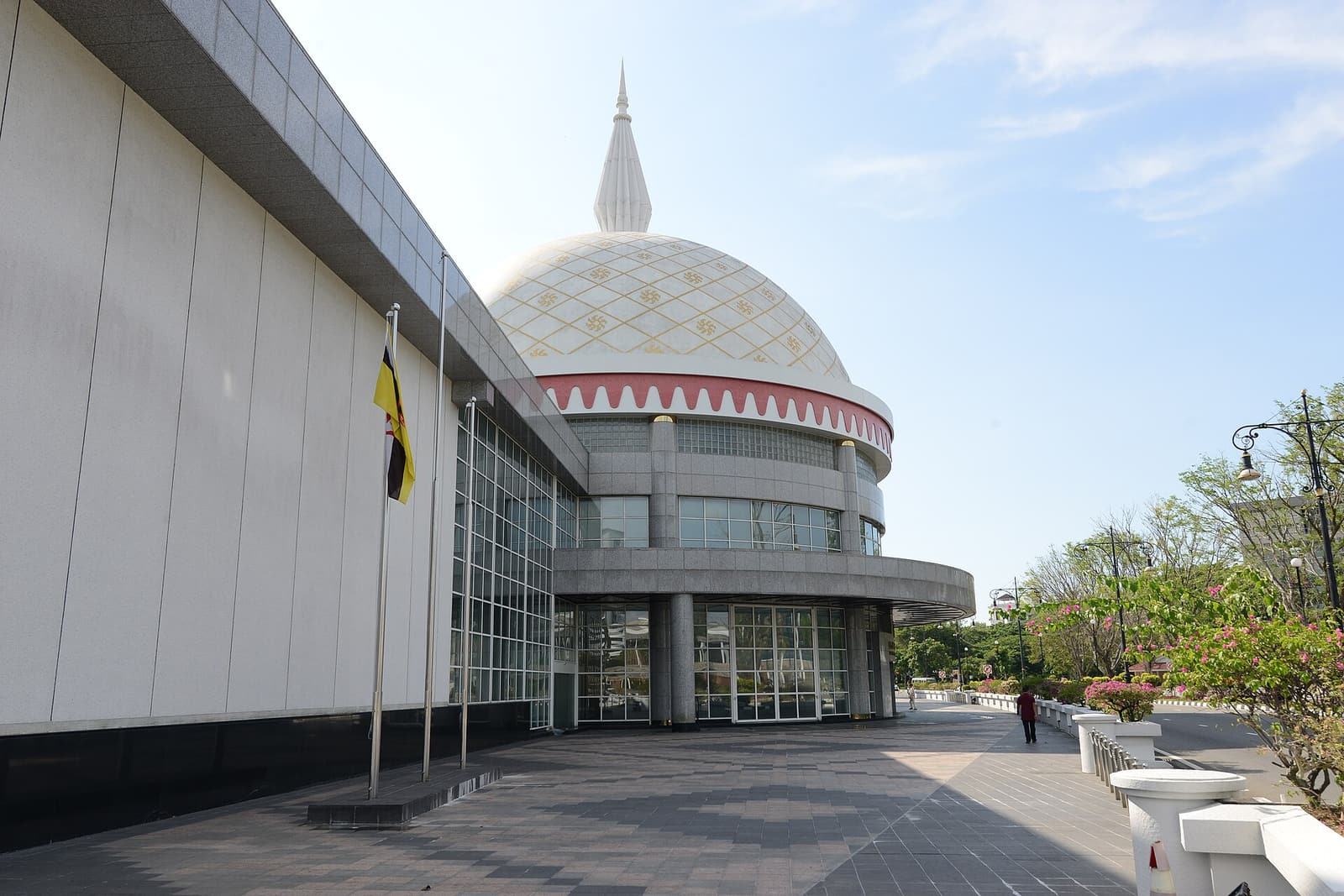 The domed entrance of the Royal Regalia Museum in Bandar Seri Begawan