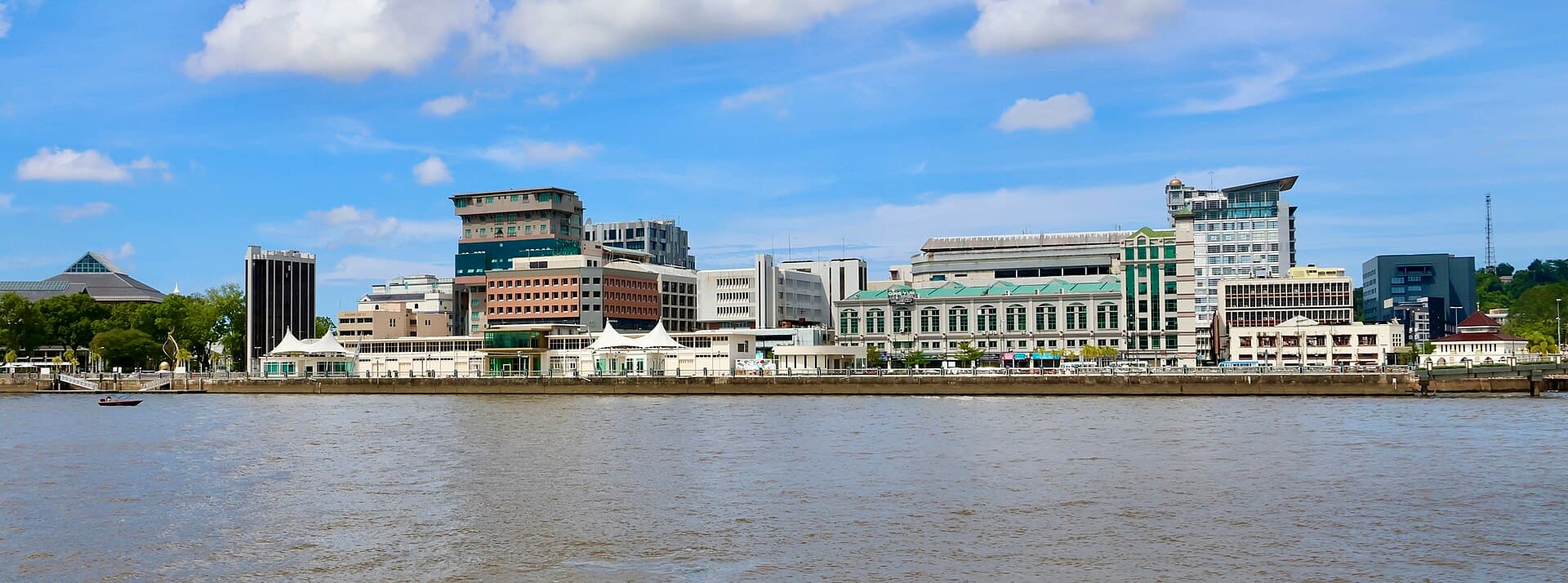 The Bandar Seri Begawan skyline seen across the Brunei River